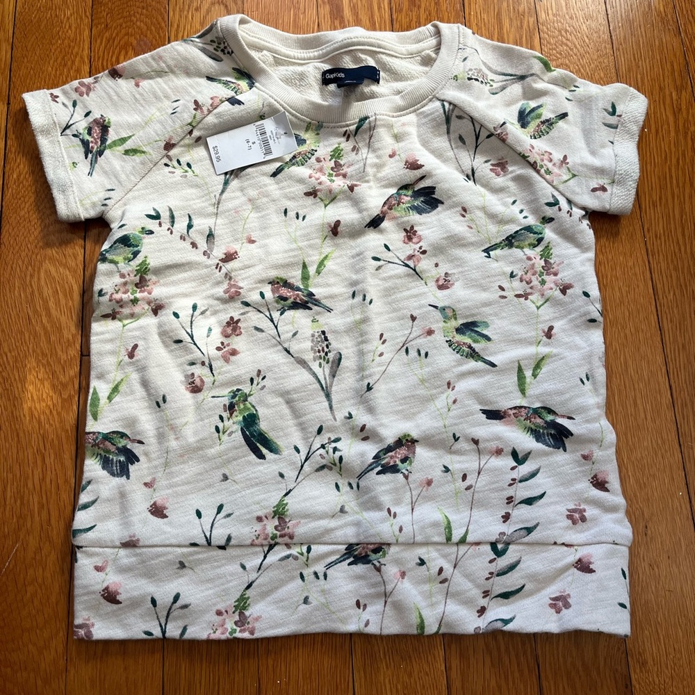 Gap kids Short Sleeve Hummingbird Sweatshirt